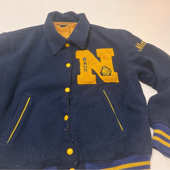 Vintage REVERSIBLE 60s varsity jacket - Picture 2 of 7